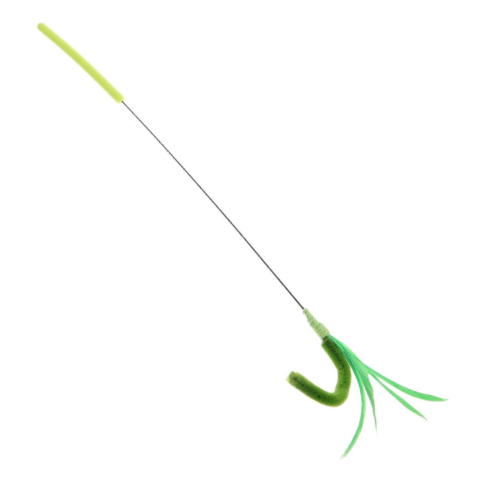 Enthralling Cat Wand for Indoor Cats – Durable Interactive Teaser with Long Rod Design for Exercise and Play, Easy to Clean, Fun for All Feline