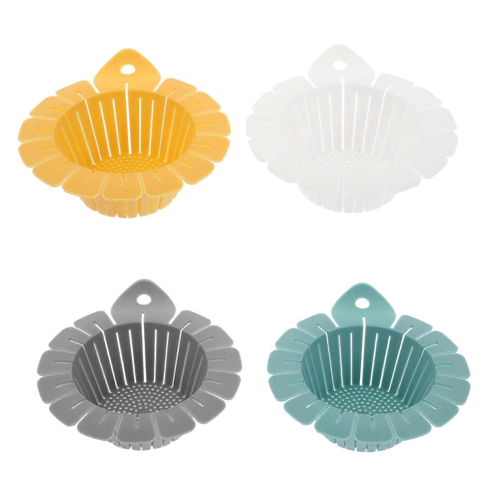 4pcs Kitchen Sink Strainer Basket with Fine Mesh Drain Food Catcher Protector for Fruit and Waste Filtering, Smooth Edges for Hand Safety and Sink