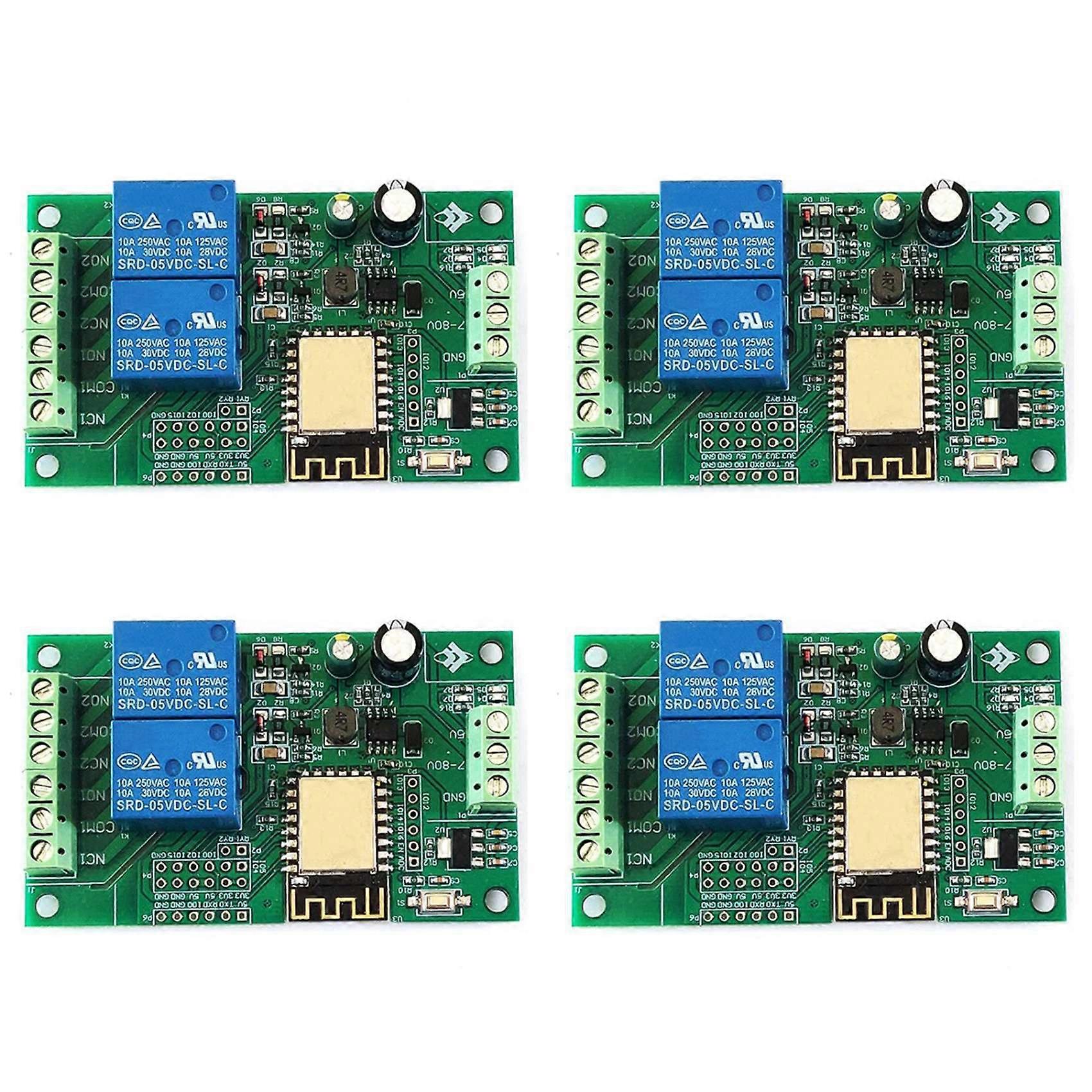 Esp8266 Esp-12F Wifi Relay Module 2Channel 5V/8-80V Network Switch