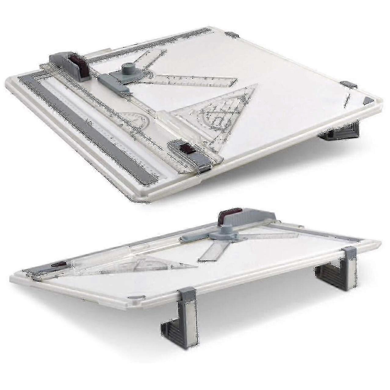 A3 Drawing Board Set, Technical Drafting Table Metric System 51*37 Cm, Multi-function Drawing Board Tool With Parallel Motion Accessories, Adjustable