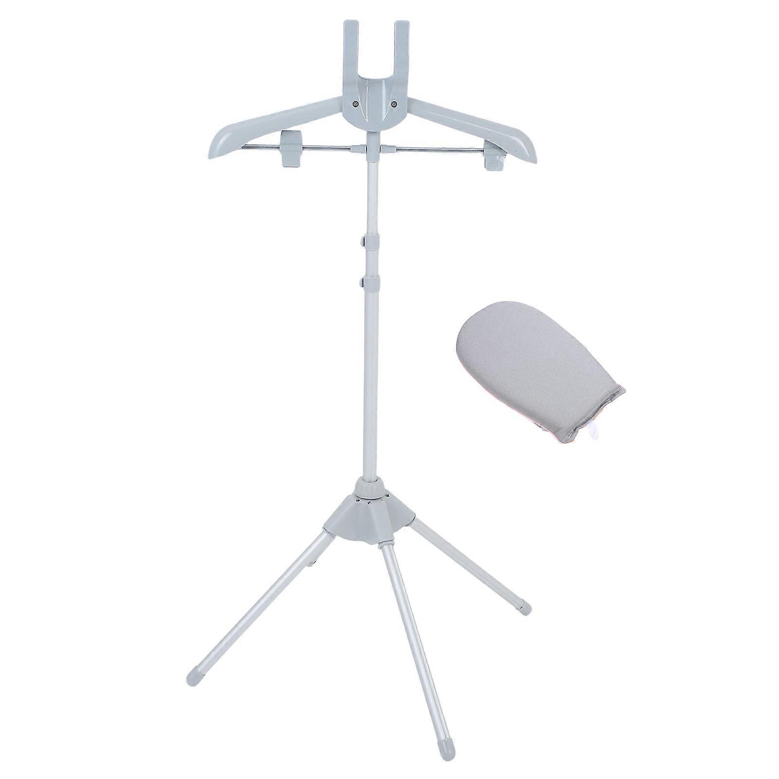 Adjustable Standing Steamer Hanger Foldable Portable Clothes Rack For Home Use 160.00X57.00X57.00CM Grey Ironing 1Set