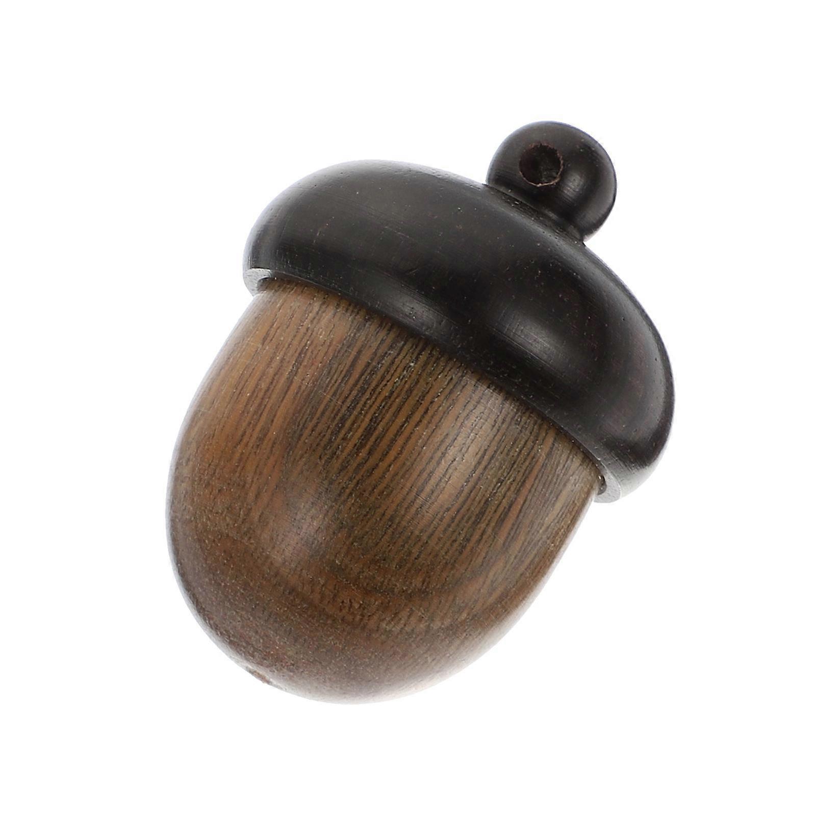 Openable Wooden Nut Pendant for Diffuser Crafts Made of Synthetic Material Coffee Color Small Size
