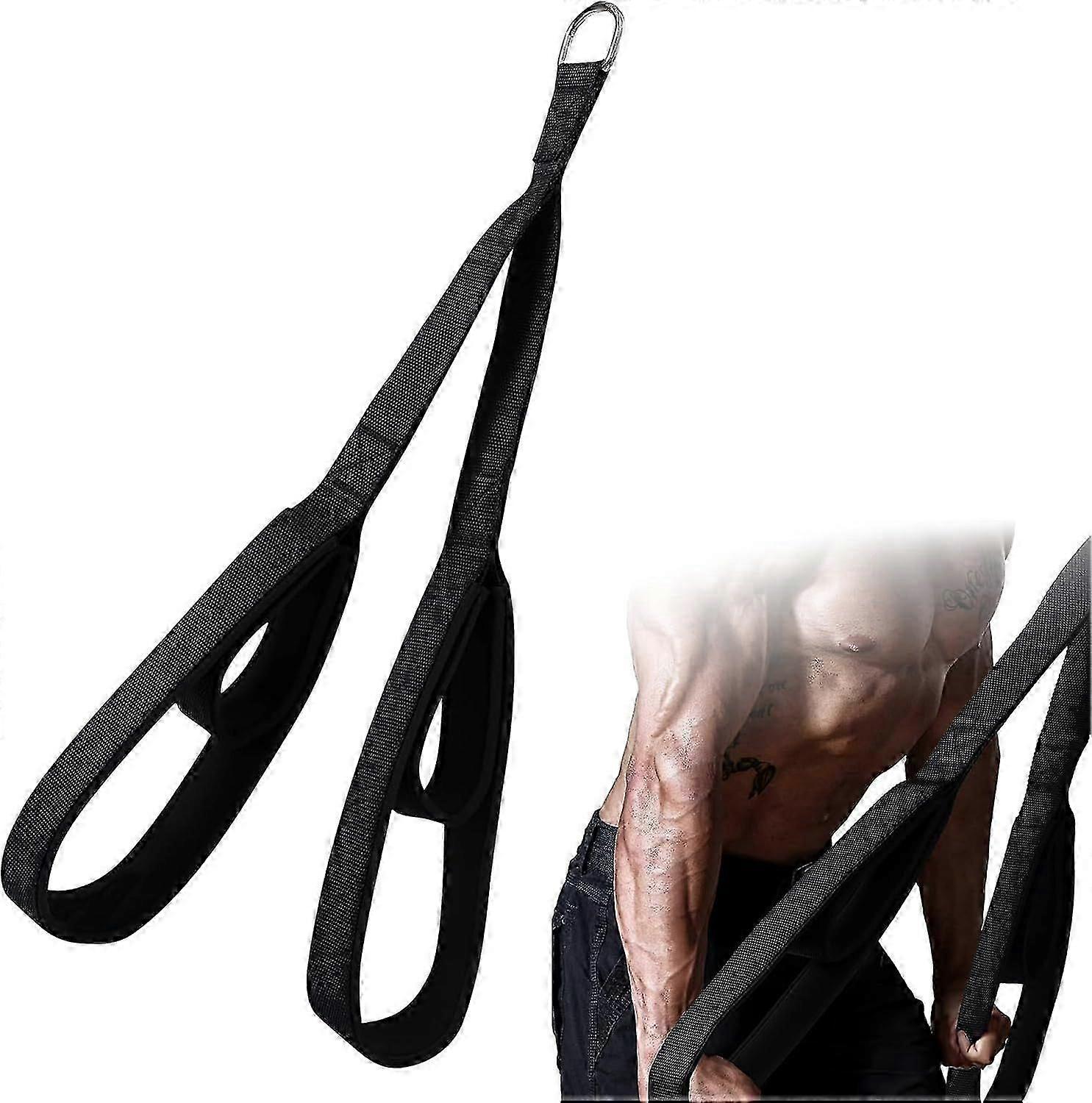 Tricep Rope Pull Down Rope - Gym Cable Attachments for Home Gym Exercise