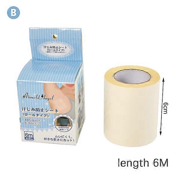 IC 1 Roll/20 Sheets Transparent Disposable Antiperspirant Sticker B