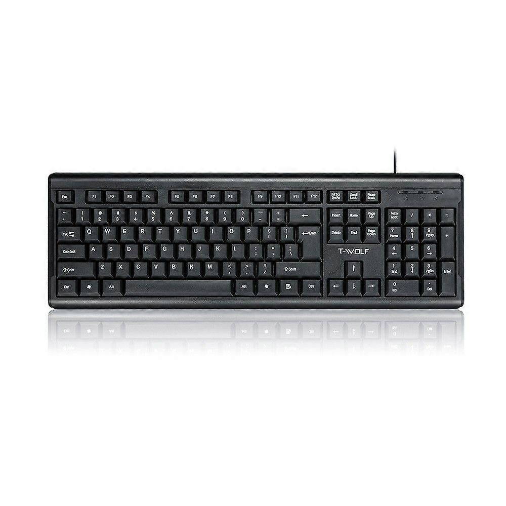 T-WOLF T15 104 Keys USB Wired Keyboard