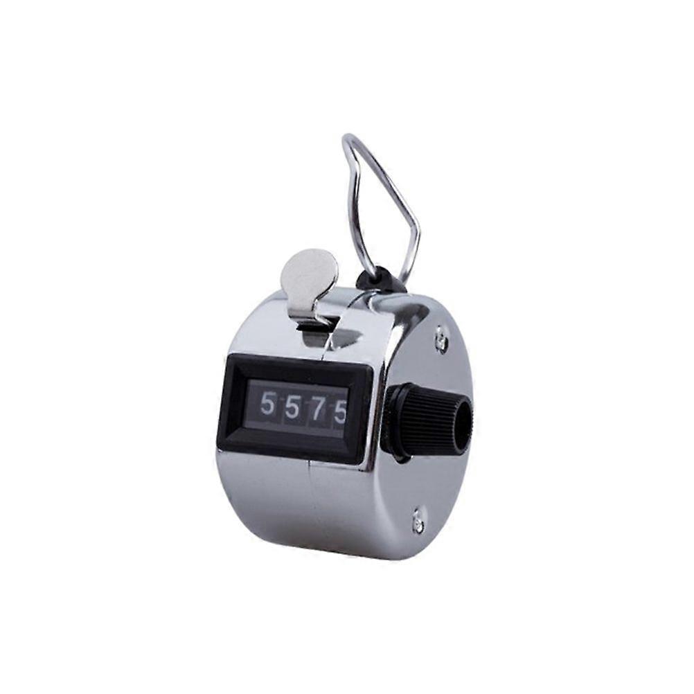 Heavy Duty Metallic 4-Digit Number Clicker Hand Held Tally Counter Counting Recorder