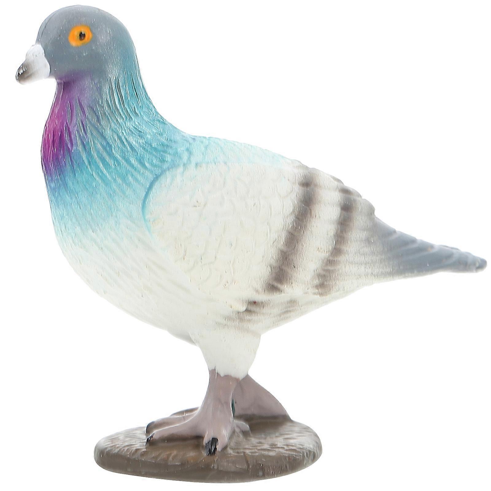 Miniature Toy Simulated Dove Figurine Plastic Garden Ornament Assorted Color 2.4X2.2X1.2in Decorative 1Set