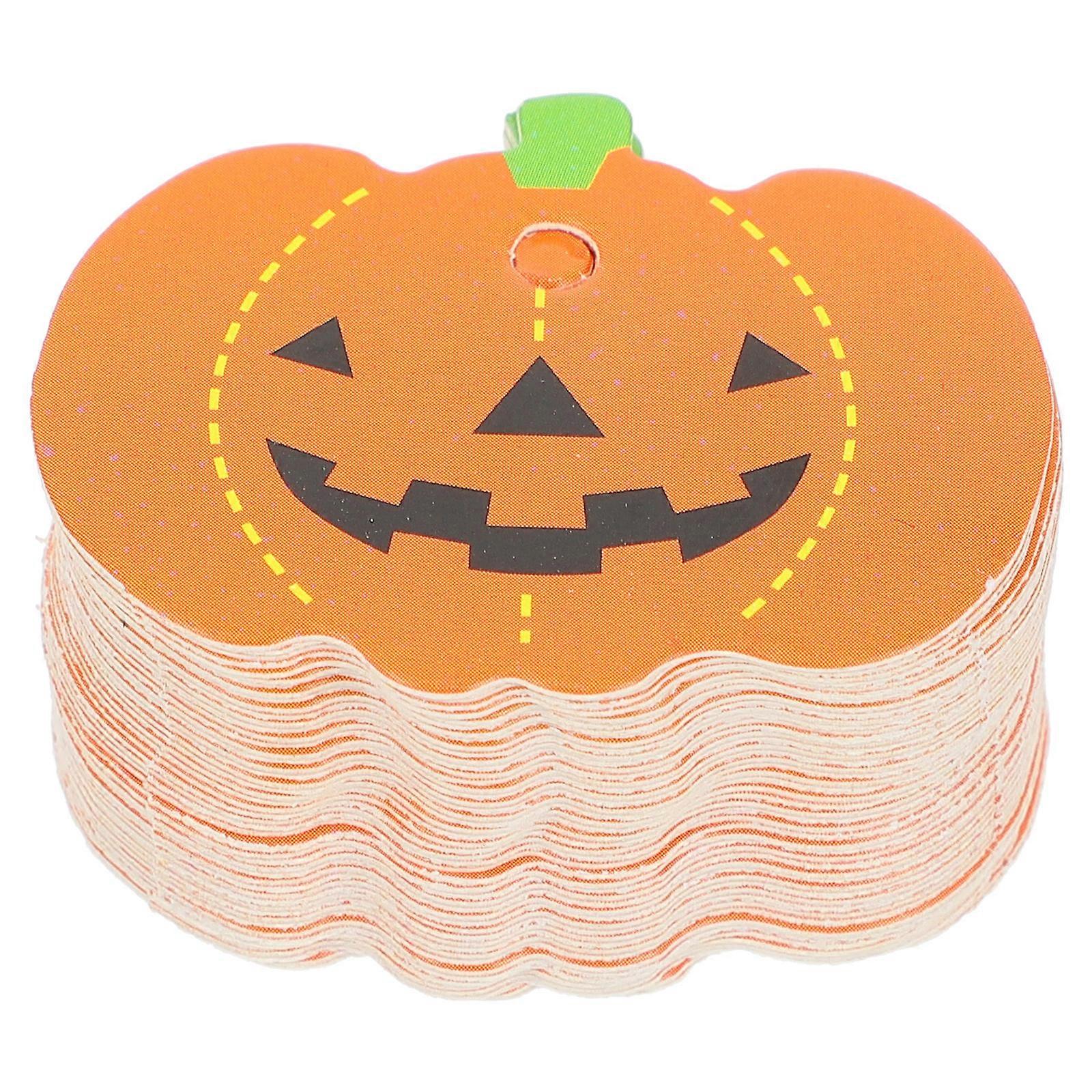 Fall Decor Pumpkin Hanging Tags Halloween Items Pumpkin Shape Design 50Pcs