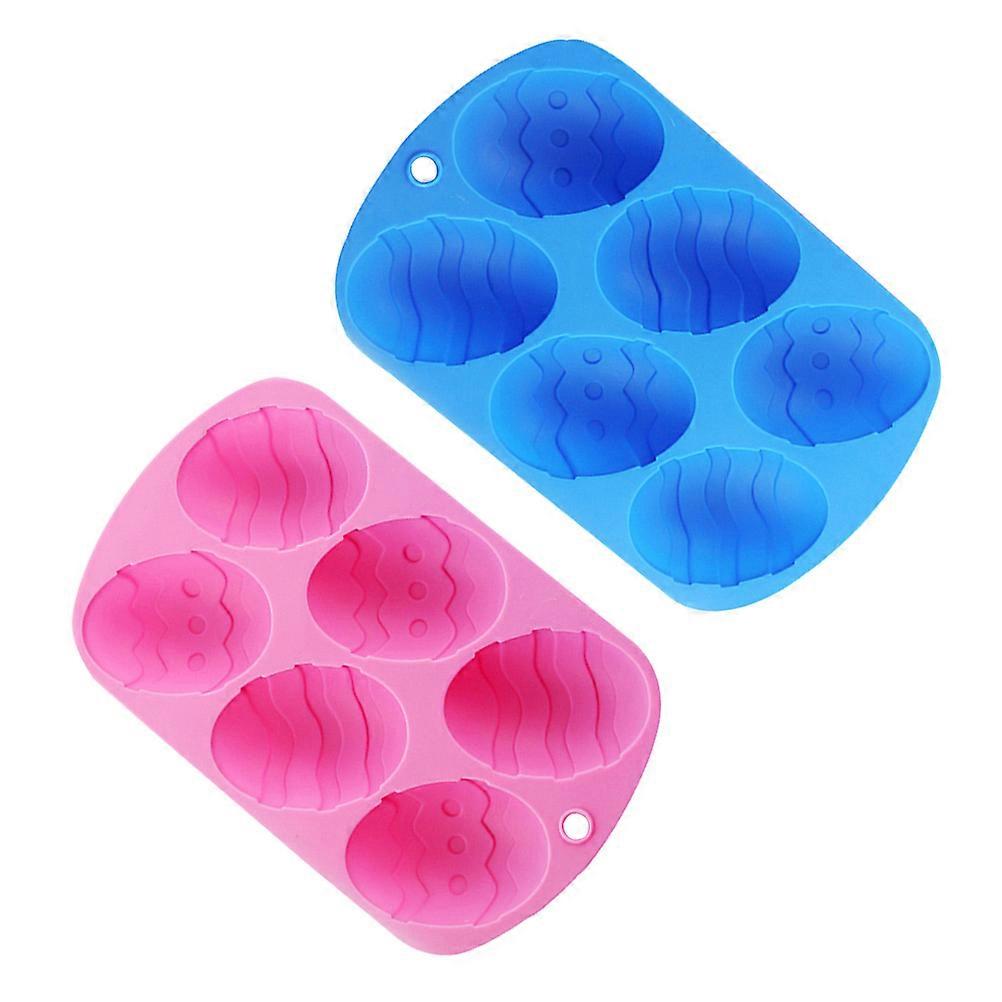 Silicone Bakeware Safe for Repeated Use Non Stick Surface Easter Cakes Bakewares 2Pcs