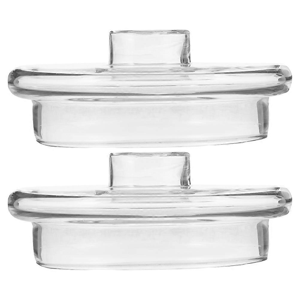 Tea Kettle Lid with Filter Clear Teapot Lid Replacement for Home Use Elegant 8.50X8.50X3.00CM Filtering 2Pcs