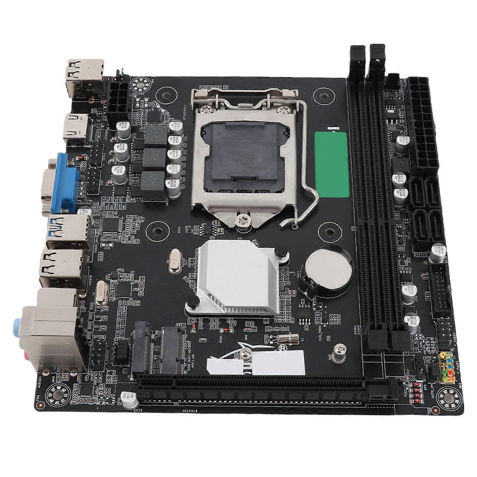 LGA 1155 Motherboard NVME WiFi M.2 VGA HD Output 9 USB 2.0 DDR3 Mini ITX Motherboard for Computer PC Replacement