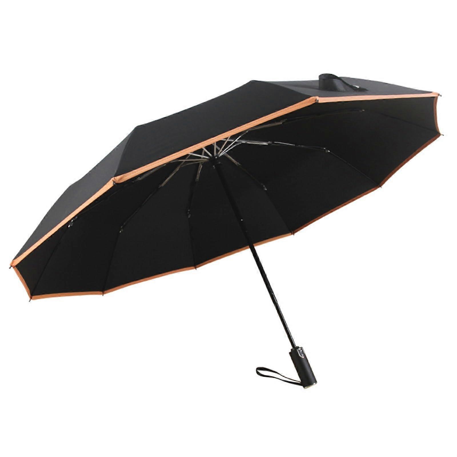 Windproof Large Automatic Folding Umbrella - Waterproof, Sturdy Design for Heavy Rain, Travel Size, Durable Materials