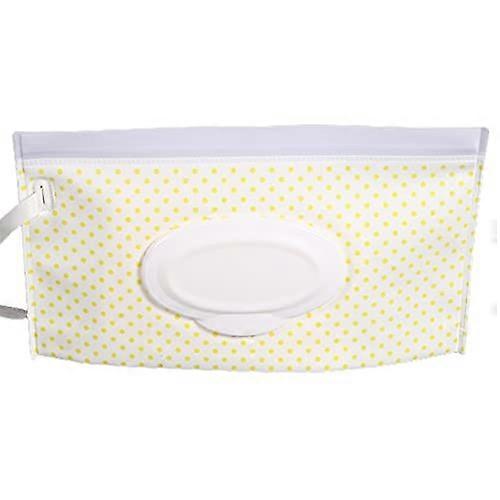 Eco-Friendly Baby Wipes Bag with Snap Strap, Clamshell Design, Portable Cleaning Wipes Container, Organizer Clutch