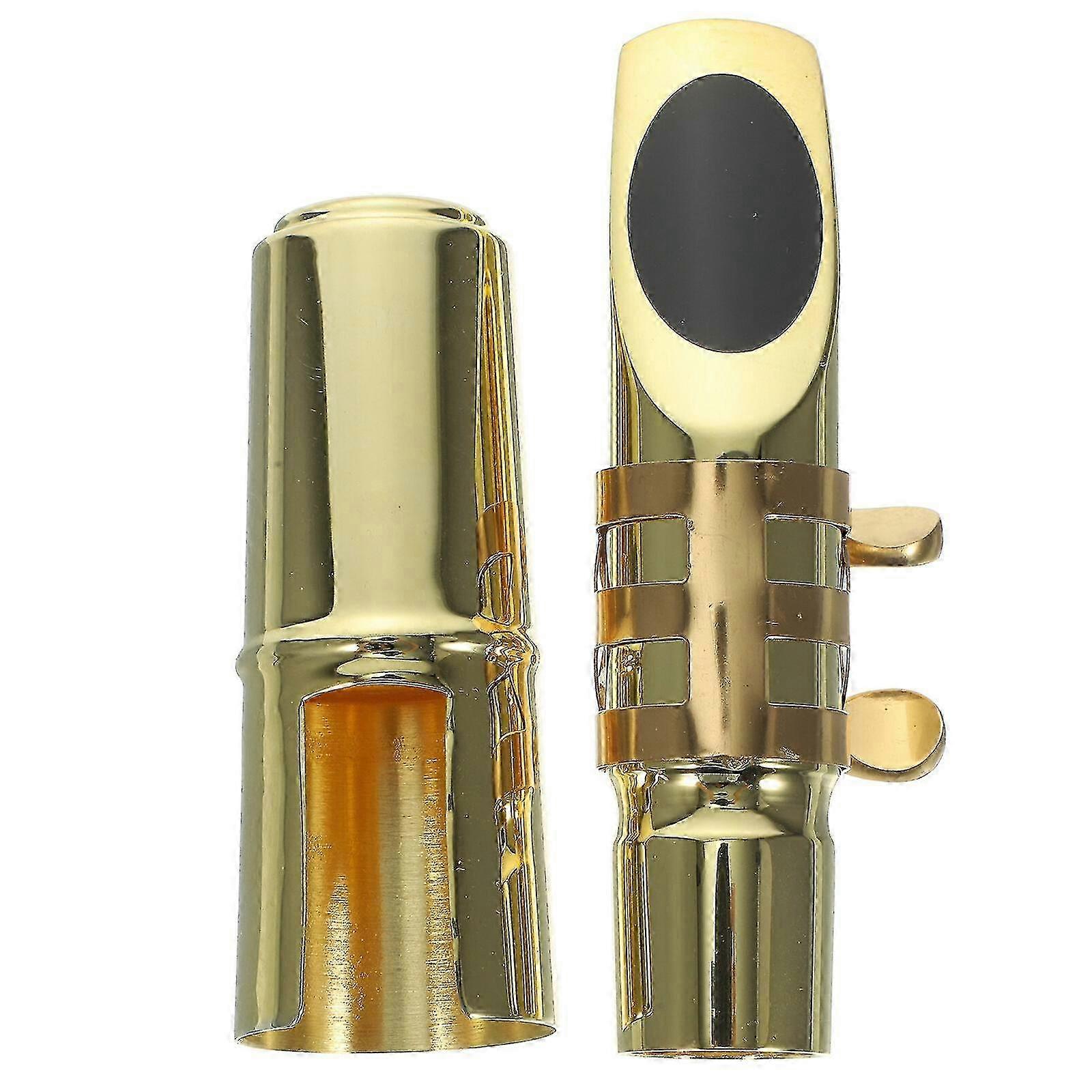 Bocchino in metallo con testa per sassofono contralto placcato in oro con accessori per sassofono