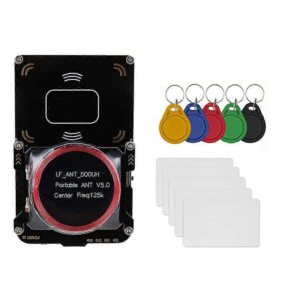 Proxmark3 Compatible RFID Card Reader with 5XUID Card/Keychain IC/ID Key Writer NFC Copier