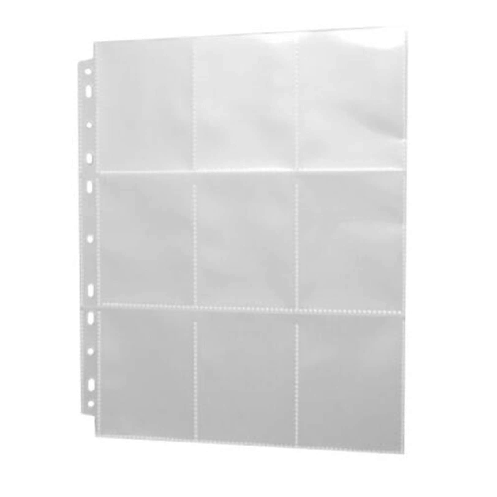 Trading Card Sleeves Pack Of 5 Transparent Card Holders For Album Pages, Standard Size, Compatible With Card Albums