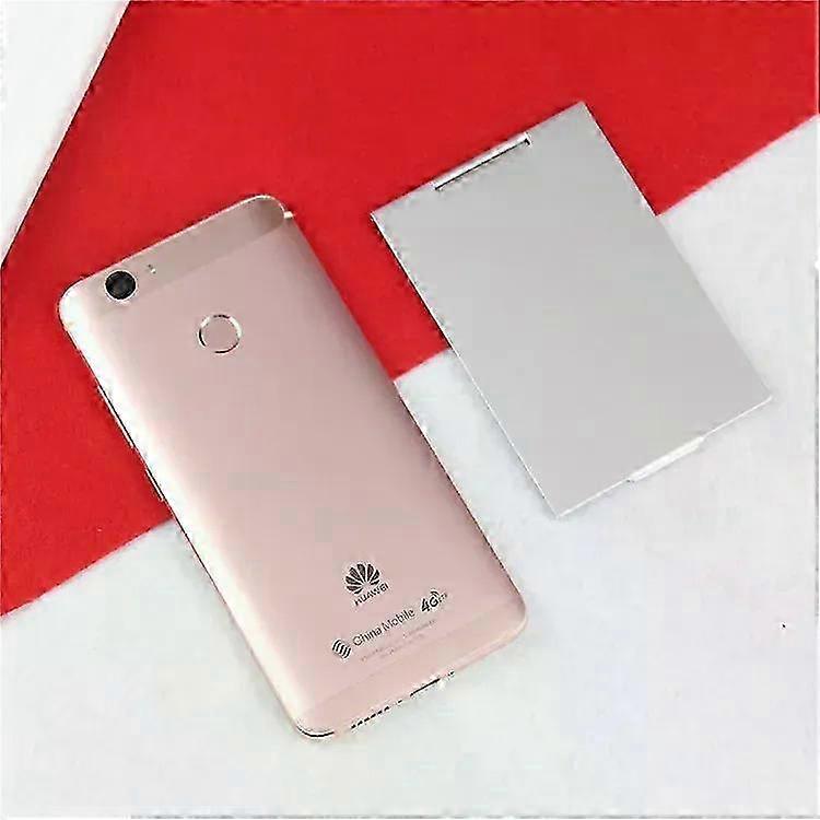 Portable Aluminum Folding Makeup Mirror Mini Compact Pocket Vanity Cosmetics Tool