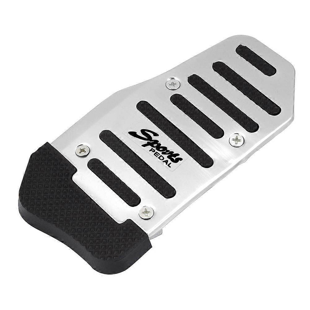 Alloy Nonslip Accelerator Pad Cover Brake Pedal Cover for Automatic Vehicles AT Car (Blue)