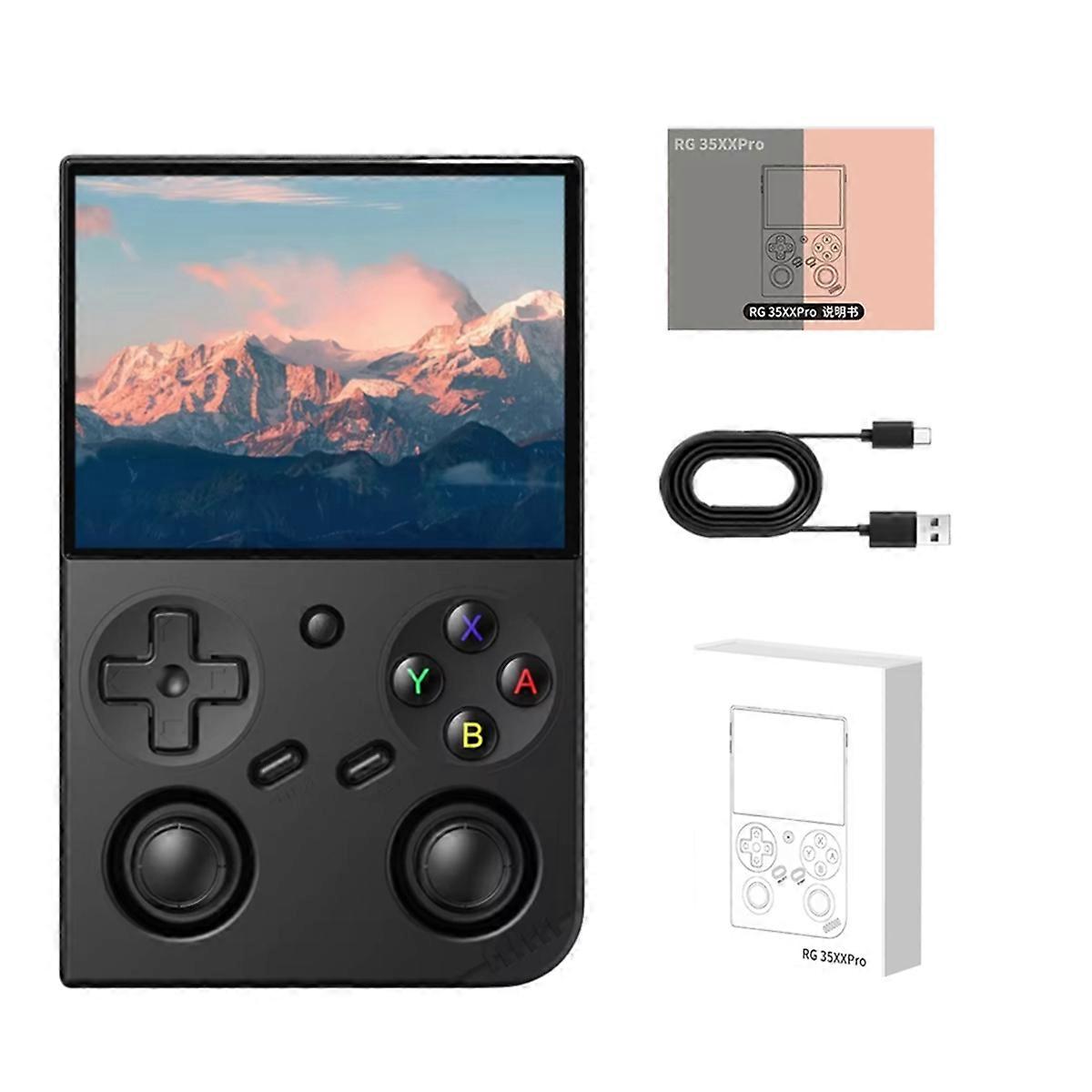 Handheld Retro Game Console 3.5 Inch IPS Screen Linux System Built-in 64G TF Card 5000 Games Support