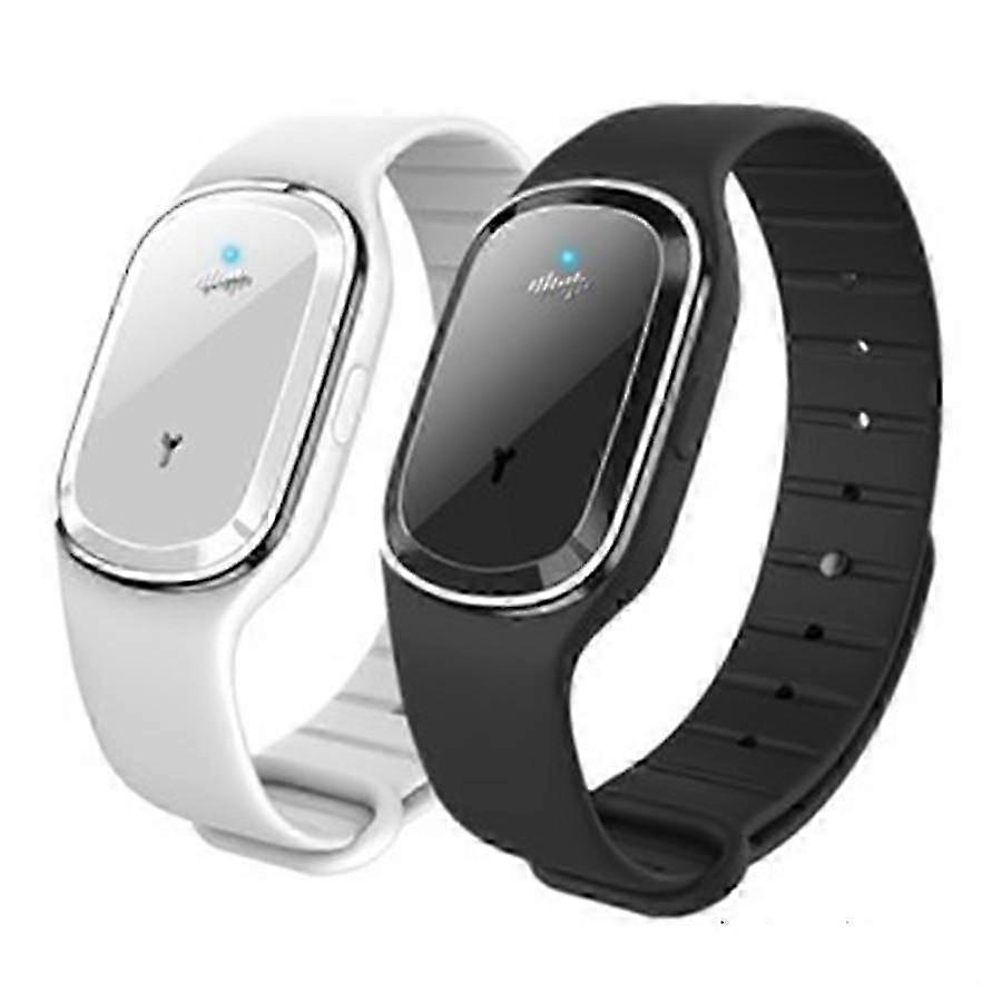 2 Pack Ultrasonic Mosquito Repellent Watches, Mosquito Repellent Wristbands for Kids and Adults, USB Charging