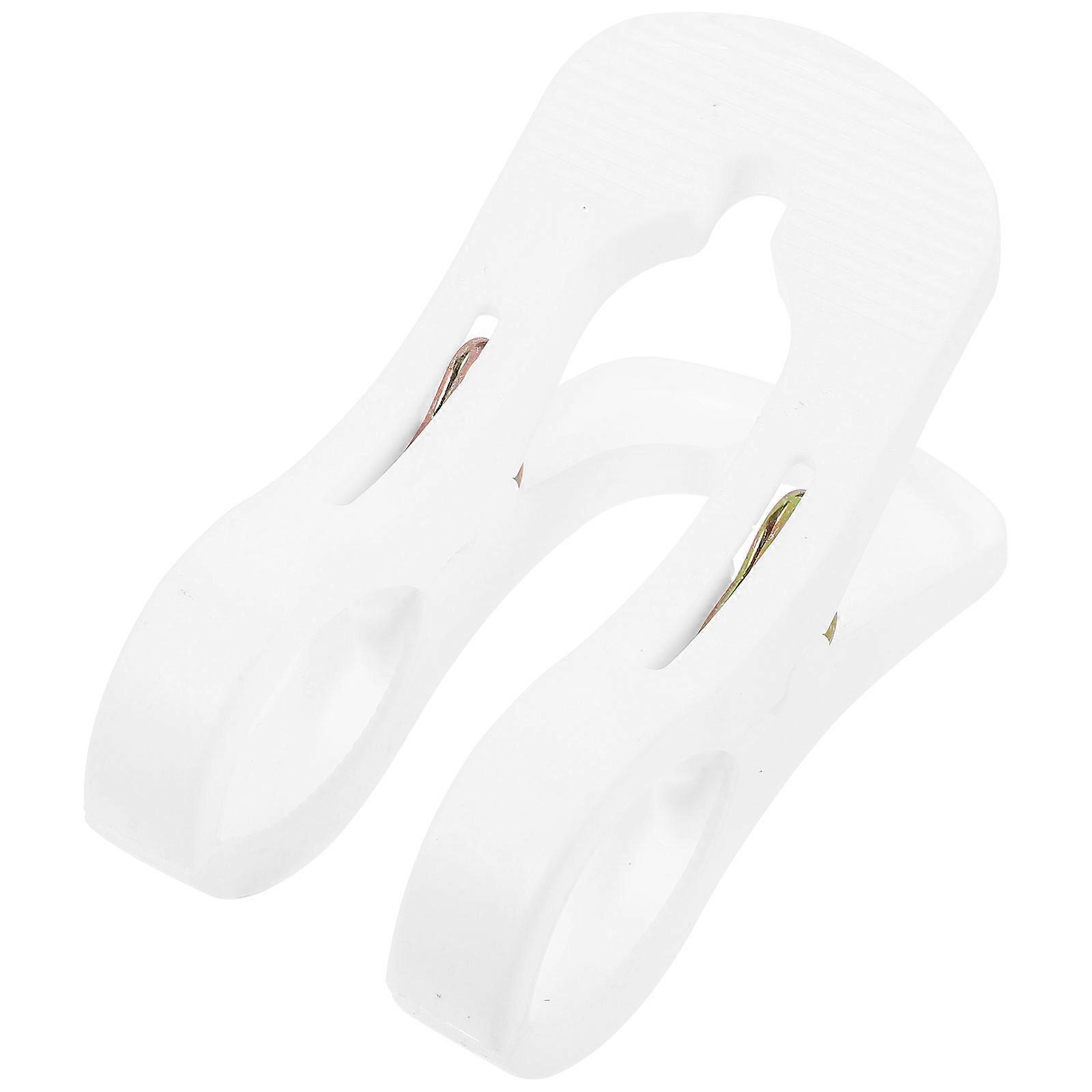 Plastic Clips For Hanging Multifunctional Large Plastic Clip Windproof Non-Slip For Quilt Heavy Wet Clothes White 13.00x6.50x7.50cm 1Pcs