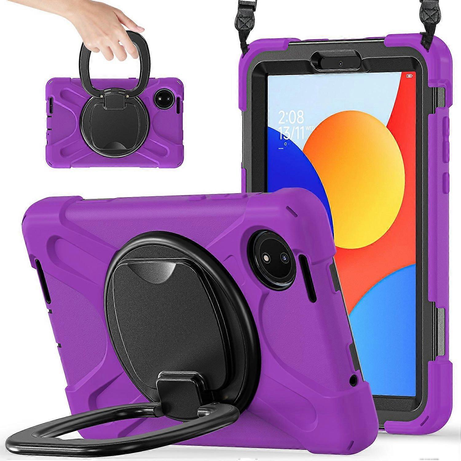 Silicone PC Tablet Case For Xiaomi Redmi Pad SE 8.7 - Purple