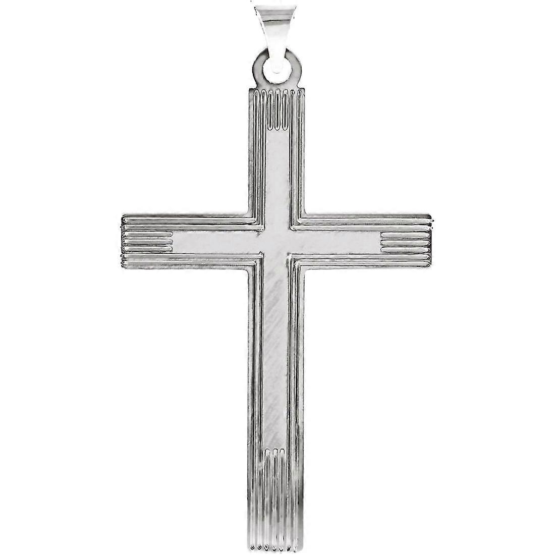 925スターリングシルバーエクストラヘビー宗教信仰クロスペンダントネックレス25x16mm-女性用ペンダント