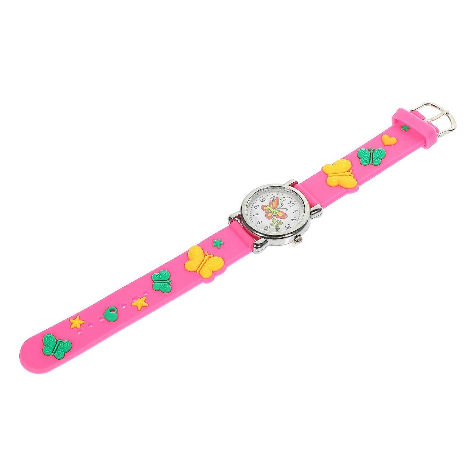 It looks like you're describing a product listing for a **Cartoon Butterfly Analog Watch**. To help enhance the product description or optimize it