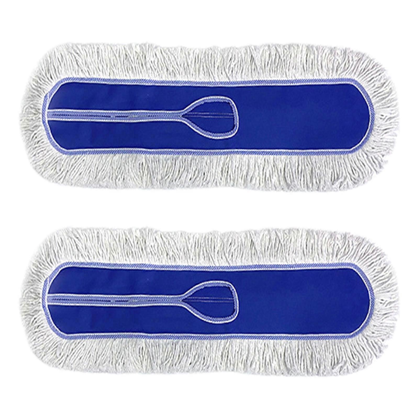 2pcs Replacement Thicker Quick Cleaning Simple Installation Flat Refill Floor Mop Pads for Hotel Home