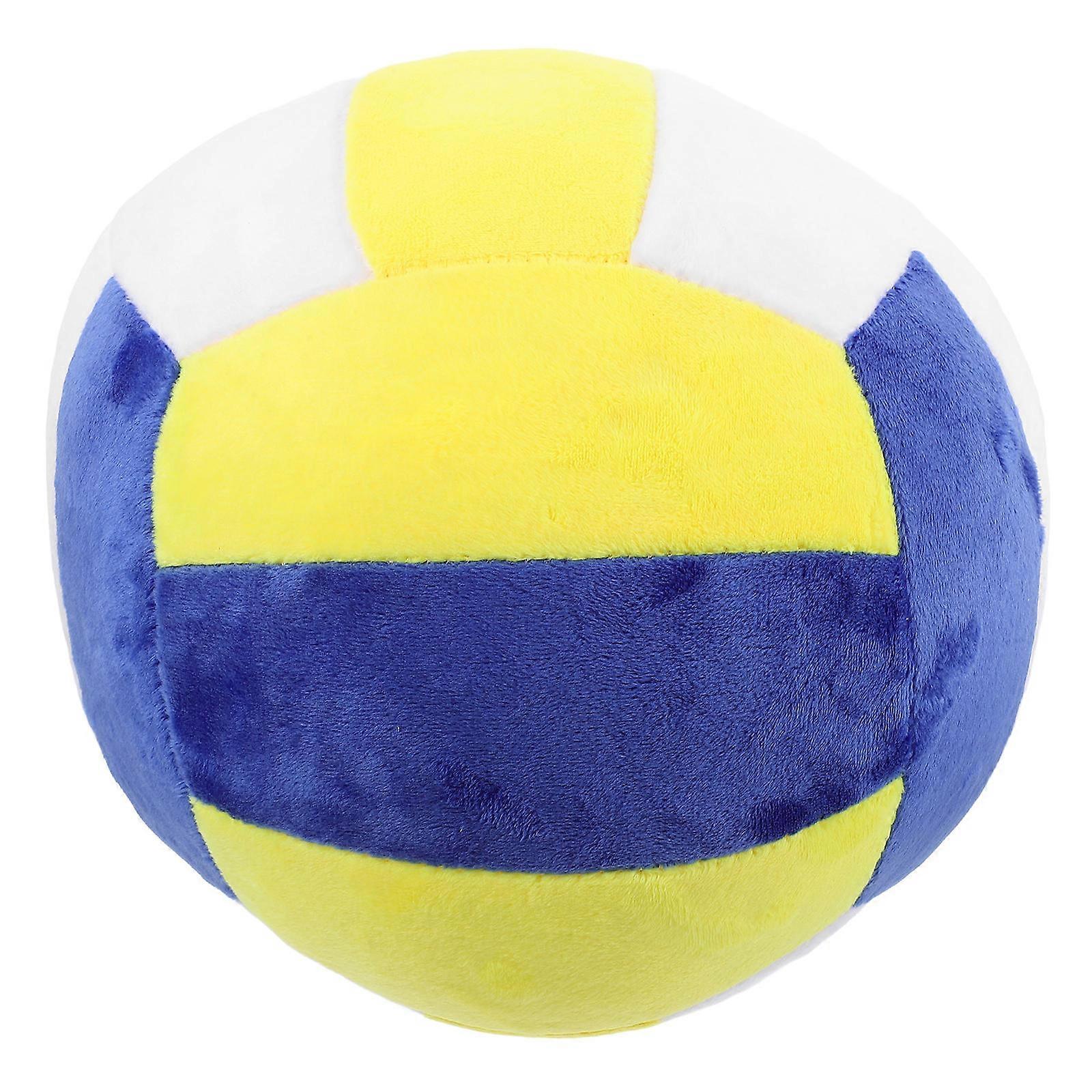 Volleyball Toy Fluffy Stuffed Plush Volleyball Pillow Sports Style Comfortable Hugging Home Decor Item 20.00X20.00X20.00CM 1Set