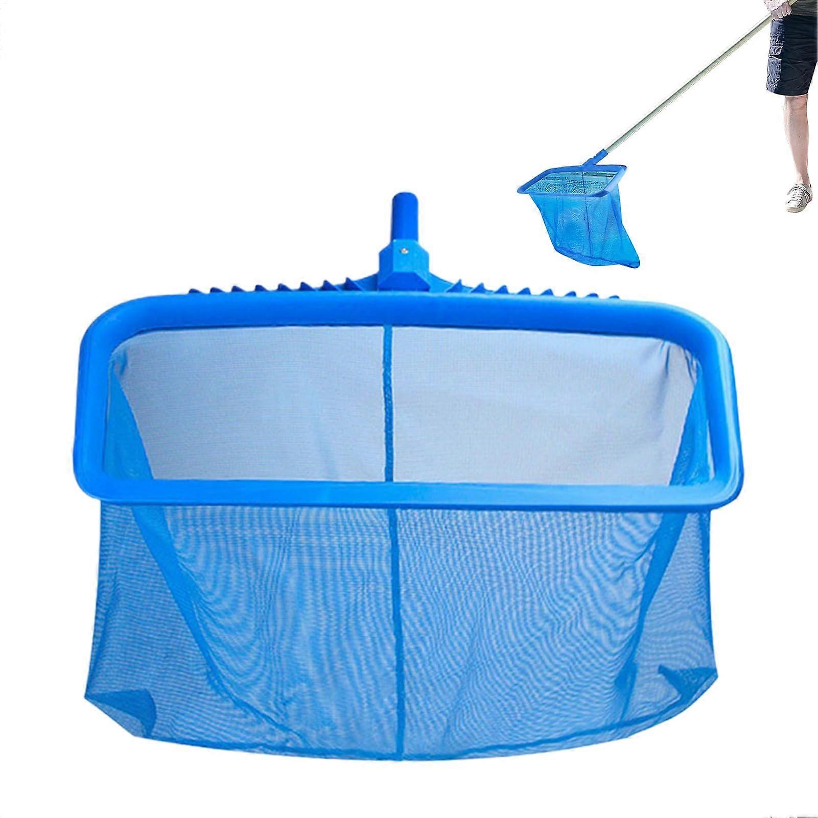 Swimming pool cleaning net, swimming pool leaf catching net, pond and spa maintenance tool for removing debris, dirt, waste, and floating residues.