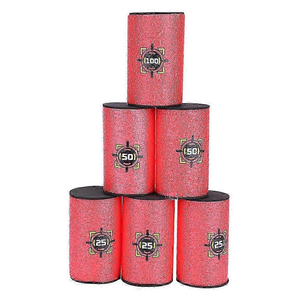 2025 Soft Material Stackable Targets For Toy Guns, Anti-Slip Shockproof Foam Can Target Compatible For Airsoft Guns