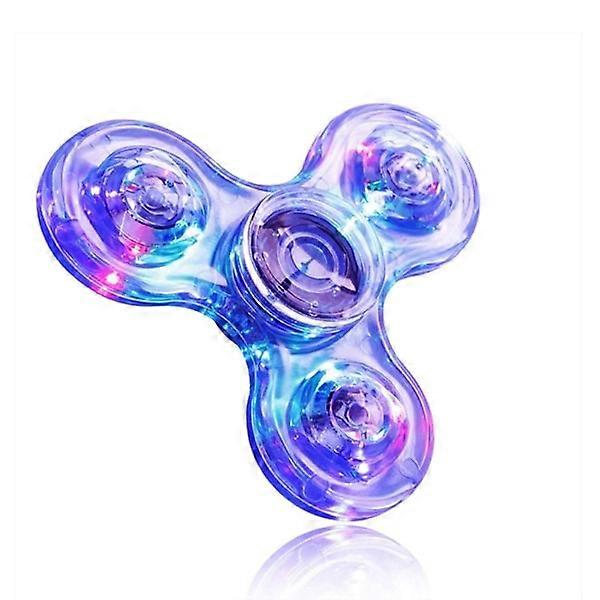 LED Light Fidget Spinner - Kristallblau, Light Fidget Flosse