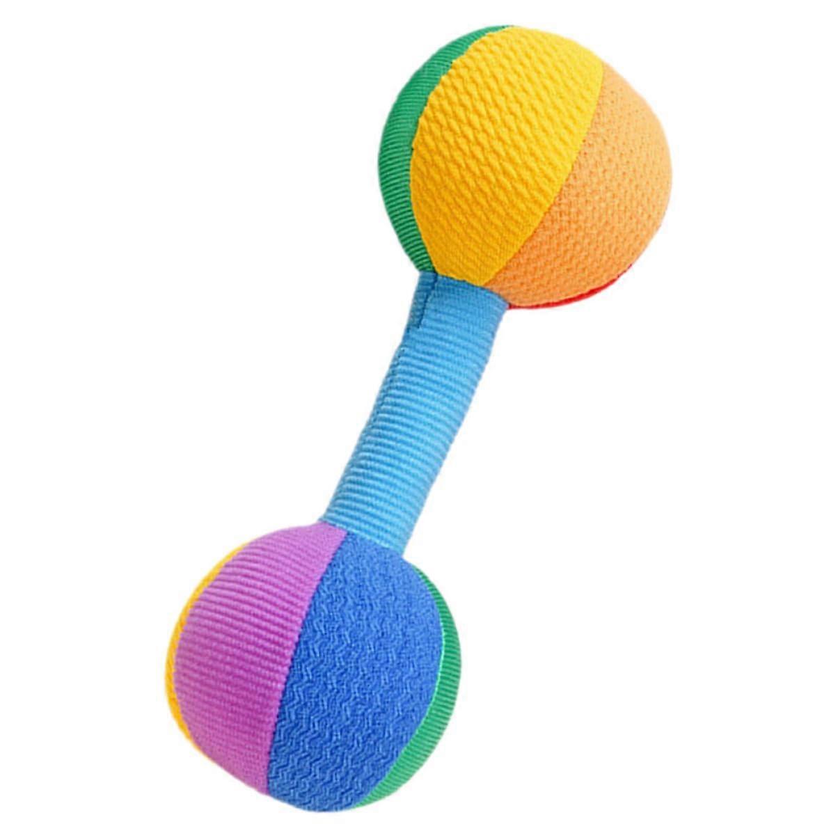 Colorful Dumbbell Toy for Grip Training and Development, Lightweight, Portable, Soft Grip, Safe, Reusable for Infants