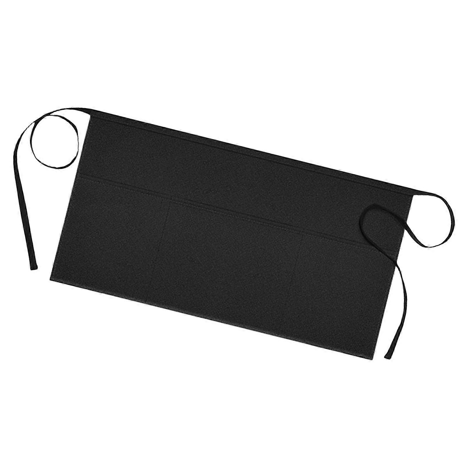 Waitress Aprons with 3Pocket Waist Aprons Commercial Waiter Half Apron with Extra Long Straps for Restaurant Server Work Multicolor