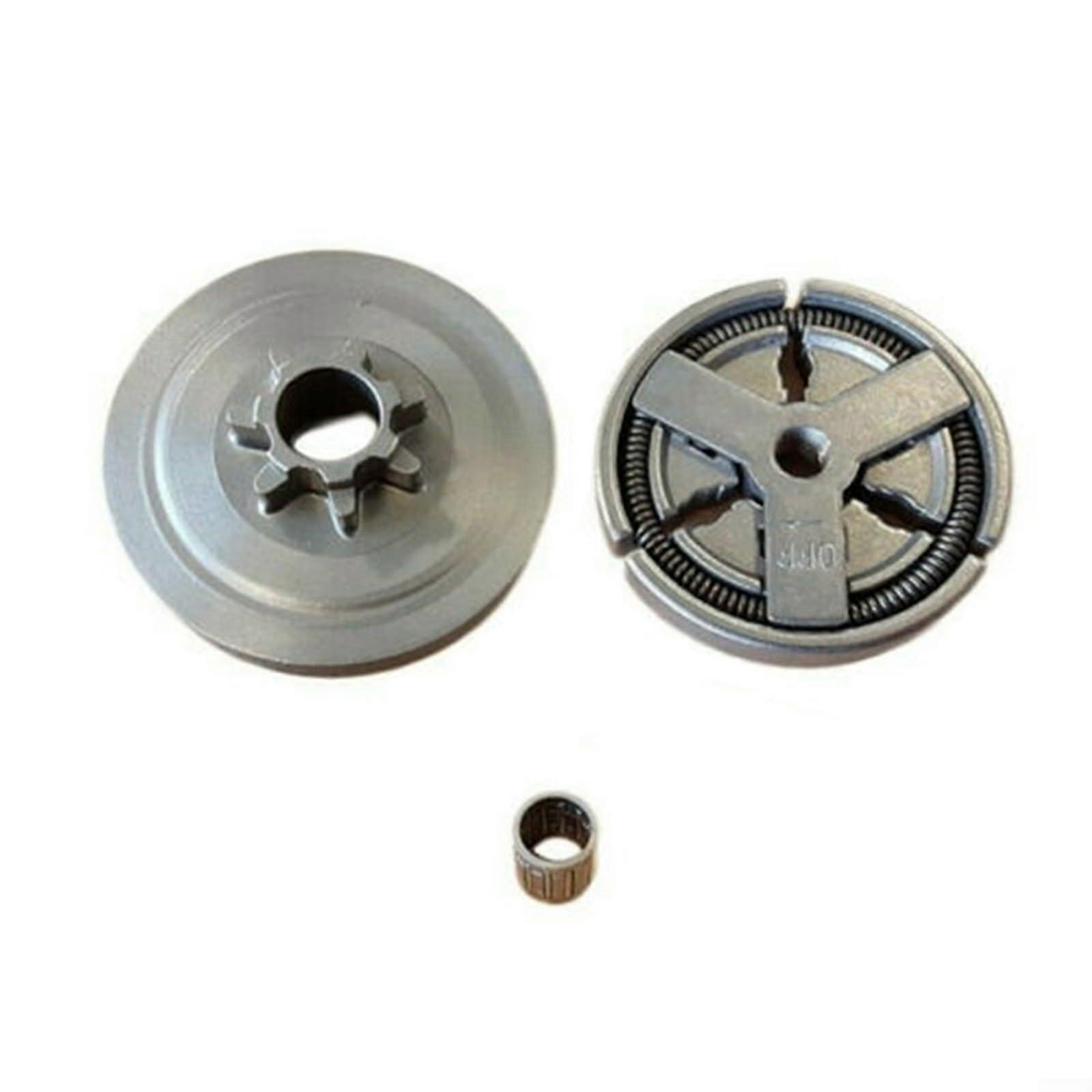 Chainsaw Clutch Drum Set Compatible with Chinese Models 4500, 5200, 5800 Engines, Durable Replacement Parts