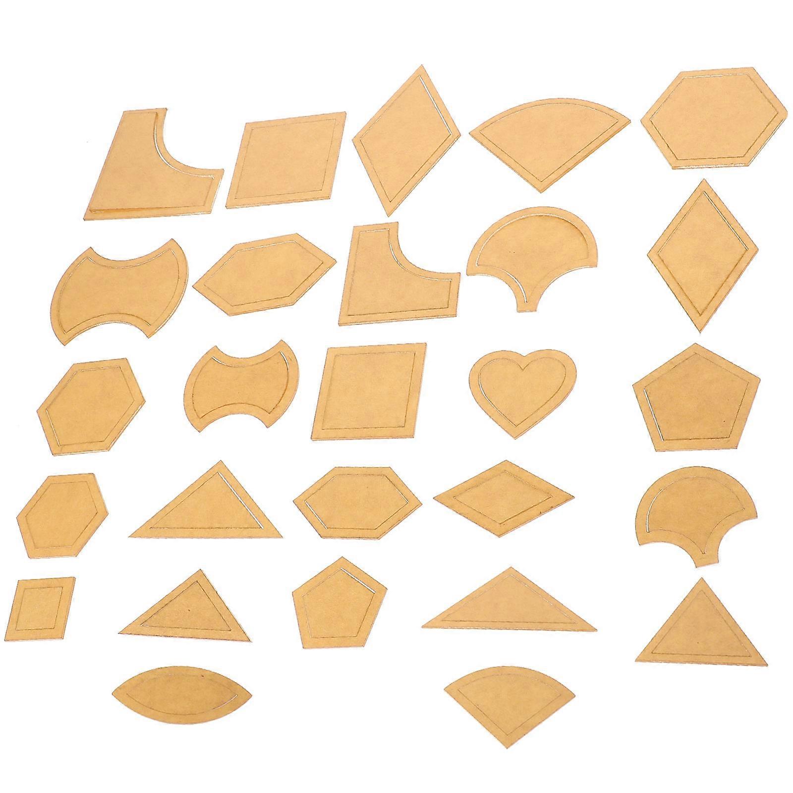Acrylic Quilting Template Set 27 pcs for DIY Sewing, Patchwork Molds, Easy Use for Beginners & Professionals in Creative Quilting Projects