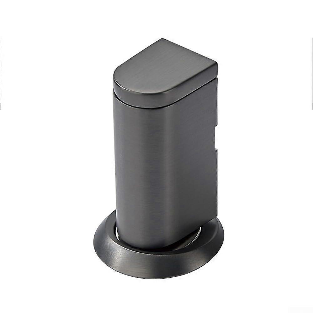 Magnetic door stopper, no punching required, mechanical, quiet, windproof, door stop (gray) gray
