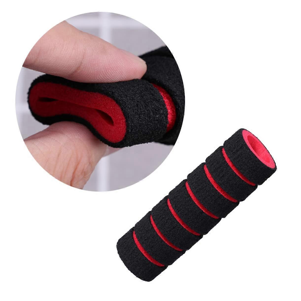 2 Pairs Non-Slip Handle Grips for Bicycles and Motorcycles, Red Comfort Grip Cover for Better Grip and Vibration Absorption