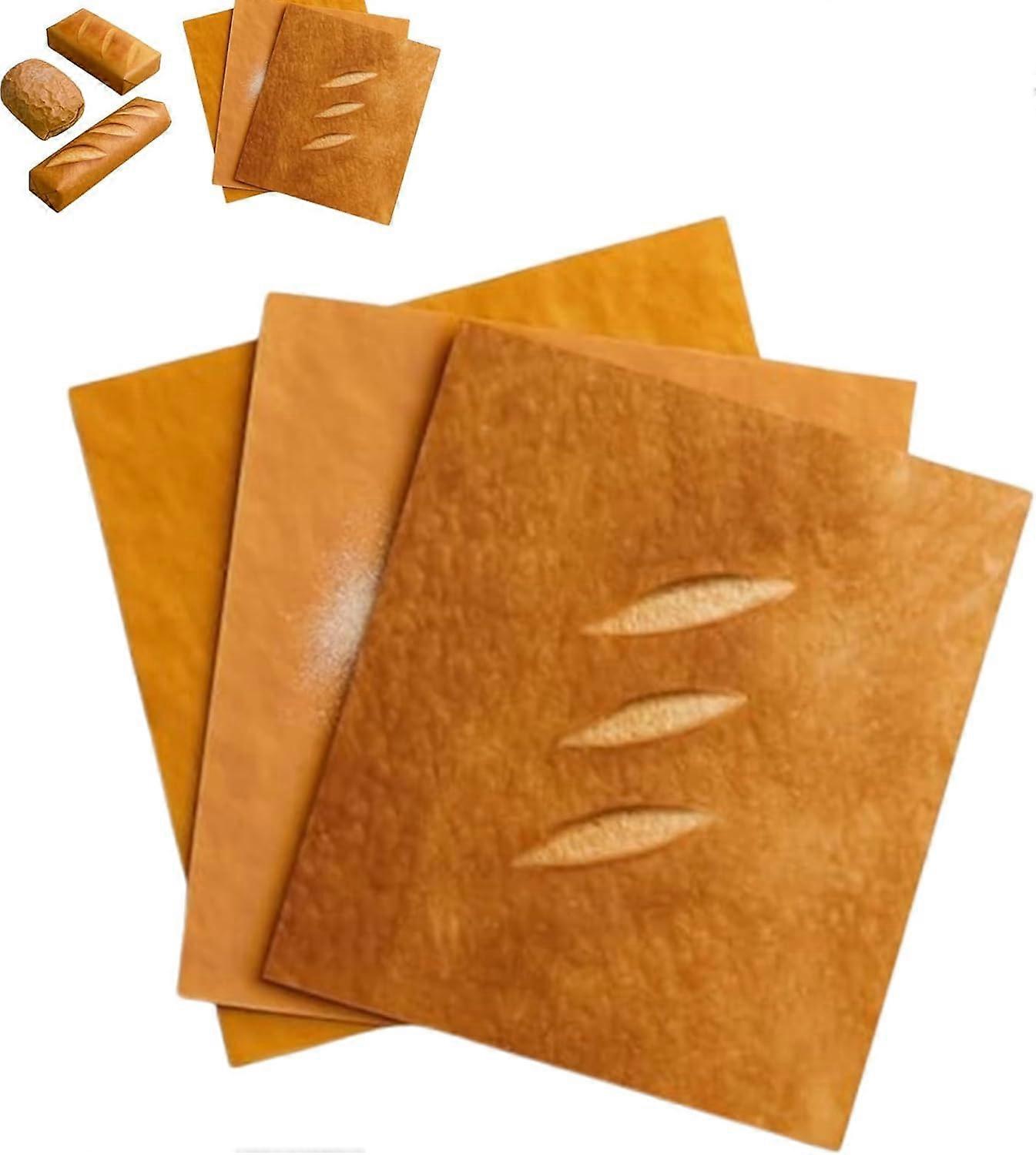 Bread-Shaped Gift Wrap Paper, 18pcs, Funny Bread-Look Pattern, Oil-Resistant And Tear-Resistant Kitchen-Themed Packaging