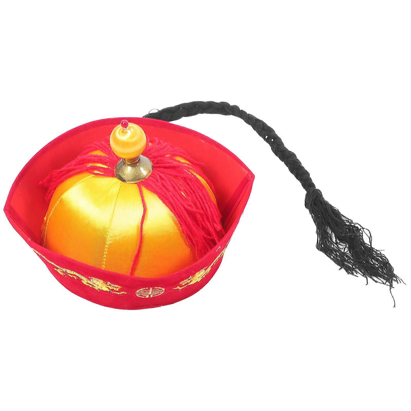 Traditional Style Hat Costume Parties Dance Performances Crown Shape Paperboard Lint 1Set