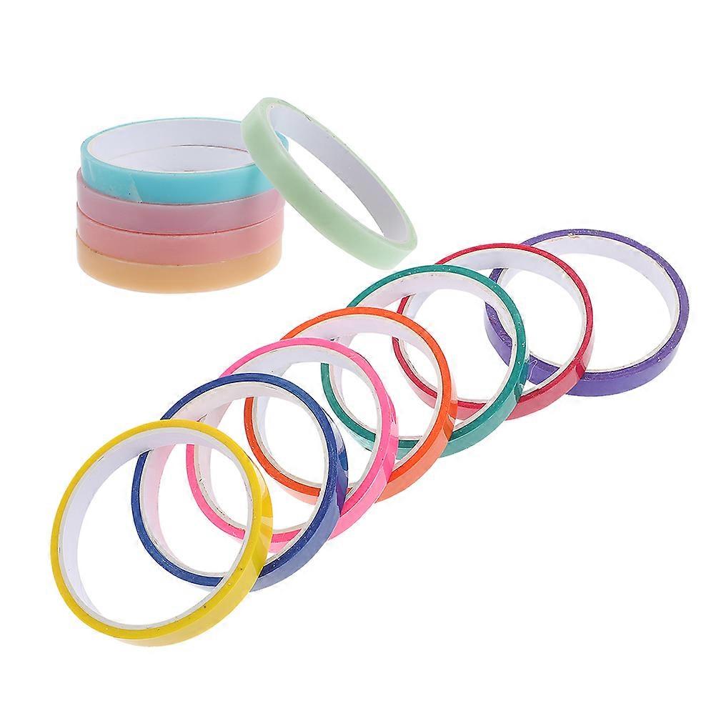 12 Rolls Colored Sticky Ball Tape for Stress Relief, Craft Fun, and Hand Eye Coordination – Transparent Adhesive Tape for Adults, Party Favors, and