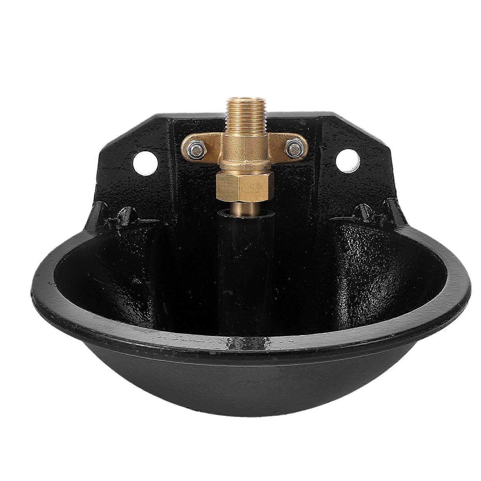 Automatic Livestock Waterer for Beekeeping Use Large Capacity Iron and Brass Black Color
