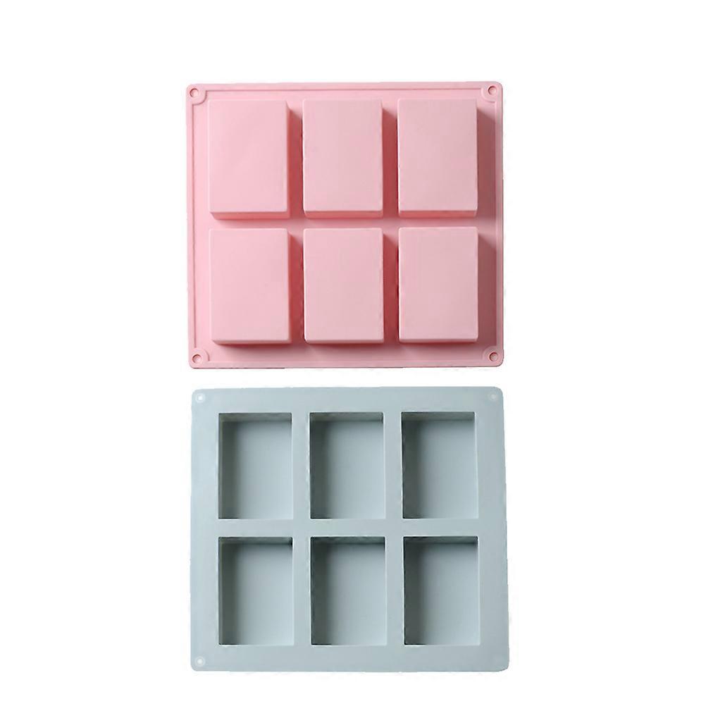 2pcs Silicone Soap Mold for Handmade Cold Process Soap Making Supplies Assorted Color