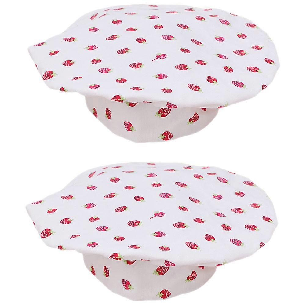 Child Cosplay Chef Hat Breathable Child Chef Hat Restaurant Role Play Generous Shape Assorted Color 2Pcs