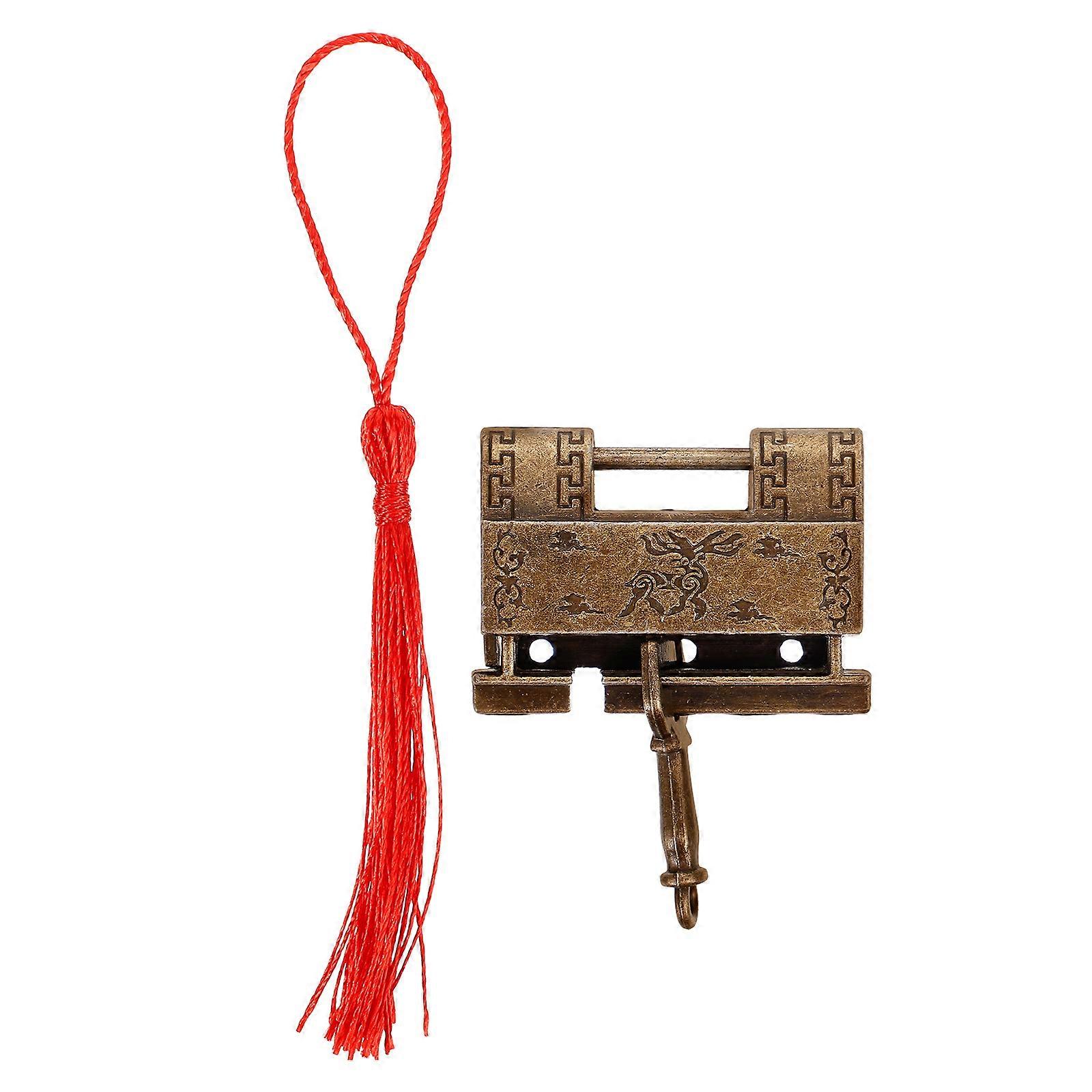 Vintage Padlock with Keys – Small Decorative Cabinet Lock for Jewelry Boxes, Drawers, Luggage & Backpacks – Easy DIY Installation