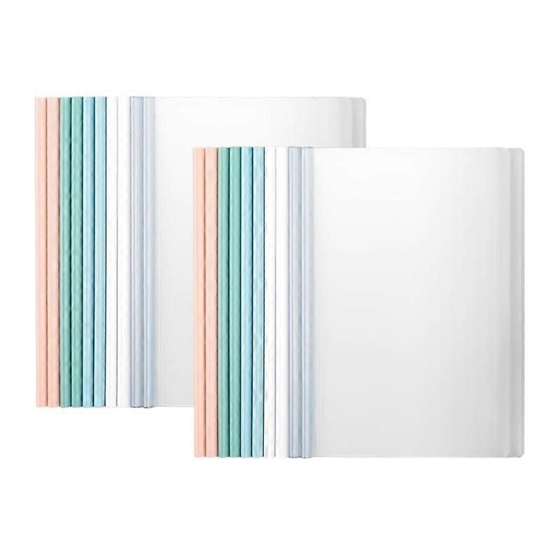 A4 Binder 20 Pack, Transparent With Handle, Loose Leaf Organizer for Office Documents, Daily Filing Storage Solution
