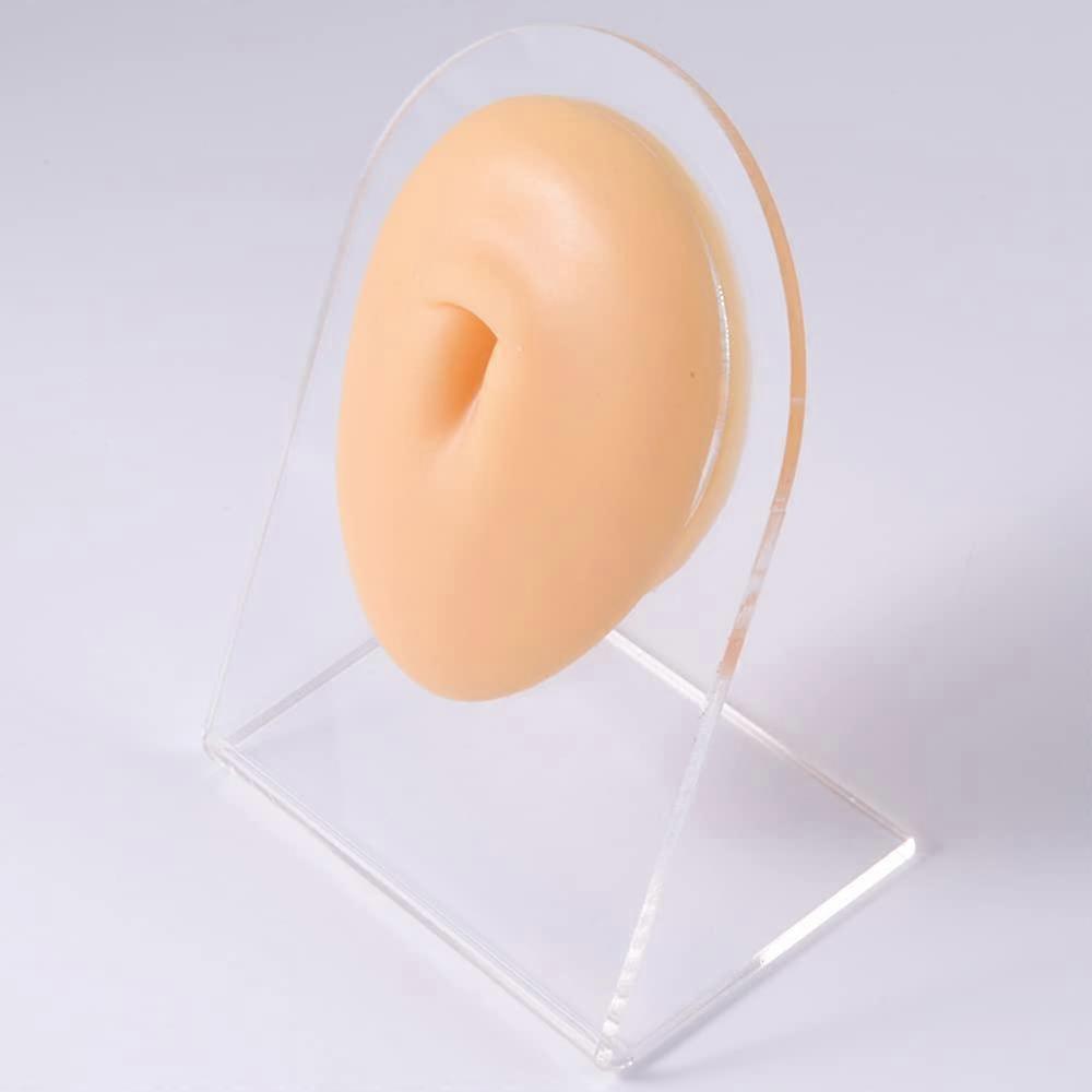 1 Set Simulation Human Body Part White Black Silicone Model with Stand