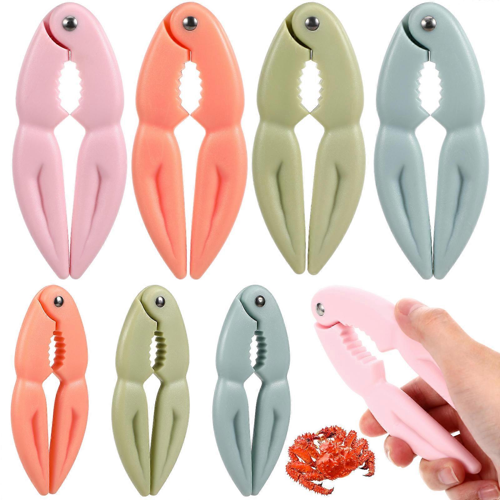 Crab Claw Shellfish Cracker with Adorable Design for Easy Seafood Meals 8pcs Plastic Multi