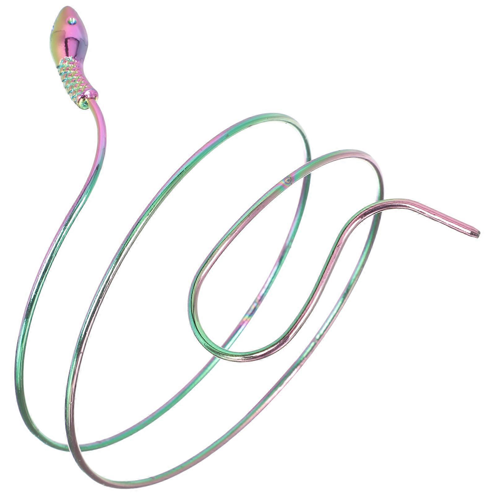 Punk Snake Bracelet Durable Material Alloy Coiled Snake Design 1Pack